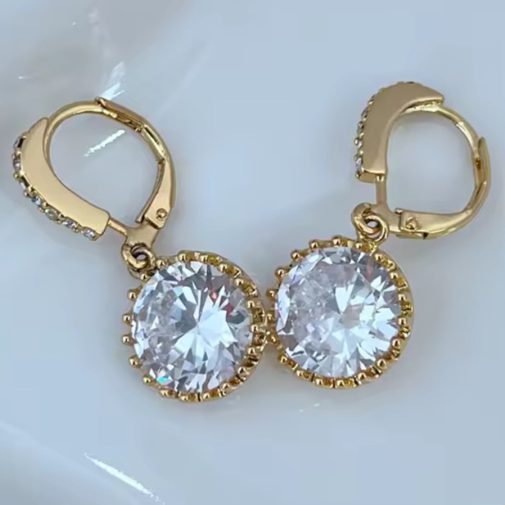 KATE SPADE NEW YORK ♠️ CRYSTAL DROP EARRINGS - Picture 7 of 11